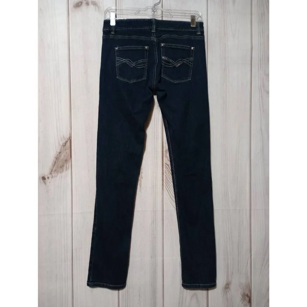White House Black Market Jeans Ladies 2 Skinny Dark Wash Blanc‎